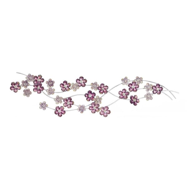 9th &amp; Pike(R) Medium Iron Flowers Wall Decor