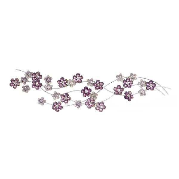 9th &amp; Pike(R) Medium Iron Flowers Wall Decor - image 