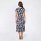 Womens Perceptions Short Sleeve Floral Midi Dress - image 2