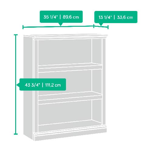 Sauder 3 Shelf Bookcase - Cherry