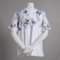 Womens Hasting & Smith Elbow Sleeve Placed Butterflies Tee - image 2