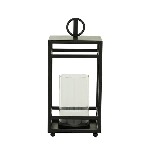 9th & Pike&#174; Square Iron Contemporary Candle Lantern