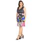 Plus Size 24/7 Comfort Apparel Color Block Empire Waist Dress - image 3