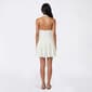 Juniors Crystal Doll Textured Lace V-Neck Halter Skater Dress - image 2