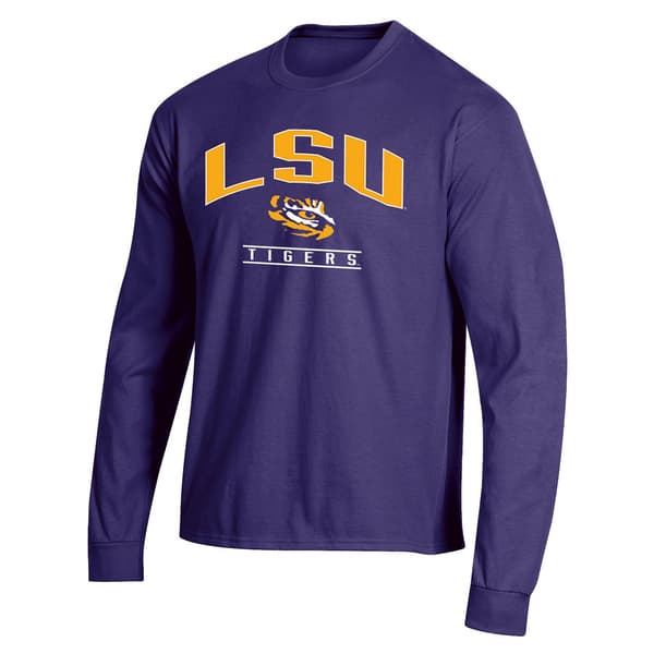 Mens Champion Louisiana Long Sleeve Tee - image 