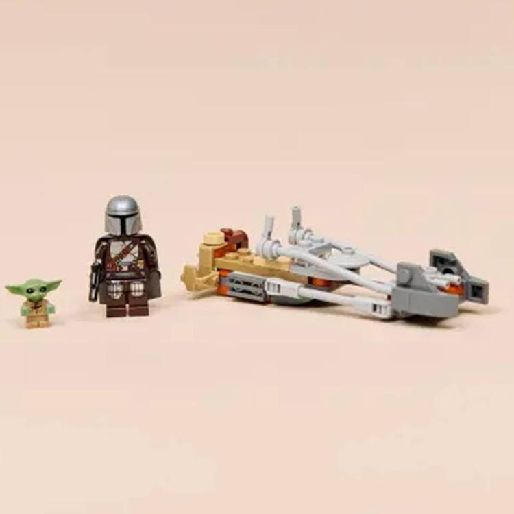 LEGO® Star Wars™ Mandalorian & Grogu''s Speeder Bike Building Kit