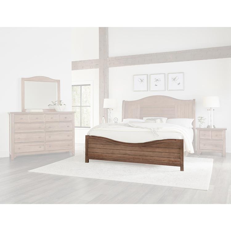 Vaughan-Bassett Cool Farmhouse Sleigh Footboard