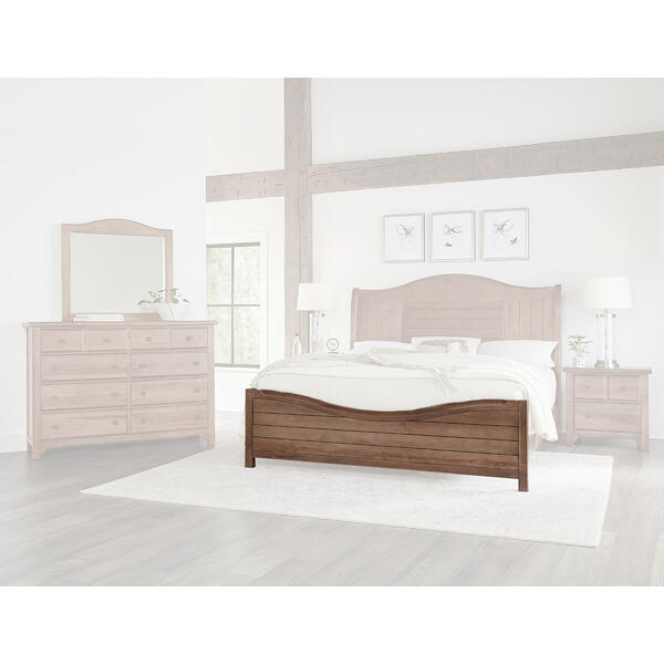 Vaughan-Bassett Cool Farmhouse Sleigh Footboard - image 