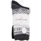 Womens Cuddl Duds(R) 2Pk Fairisle Geo/Rib Crew Sock - image 1