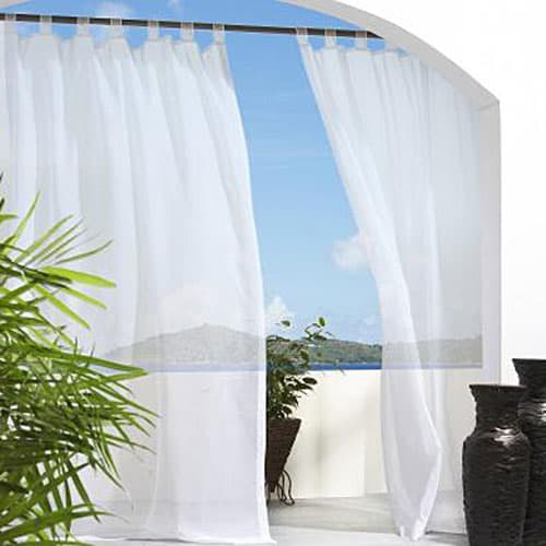 Escape Hook & Loop Tab Curtain - White