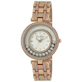Womens Jessica Simpson Crystal MOP Bracelet Watch-JS0002RG
