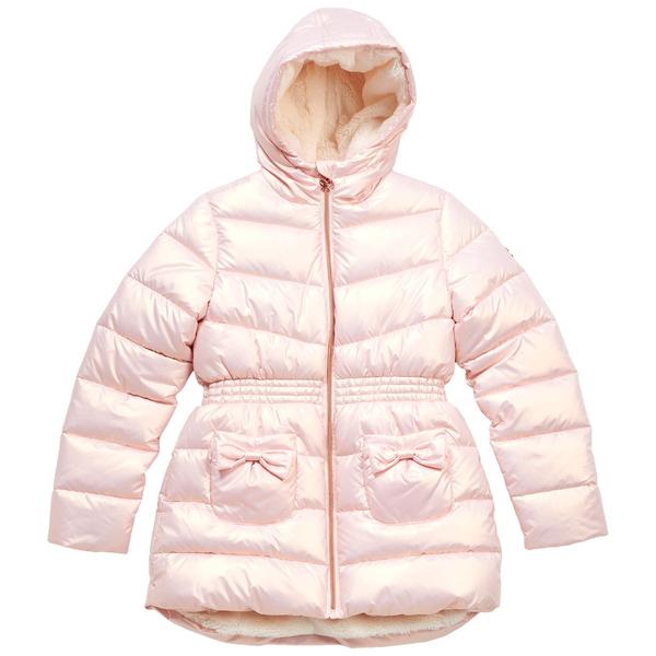 Girls (7-16) Kensie Girl Bow Pocket Iridescent Puffer - image 