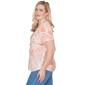 Womens Alfred Dunner Beachcomber Short Sleeve Paisley Tee - image 4