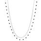 Design Collection 2 Row Faceted Bead & Shaky Disc Chain Necklace - image 1