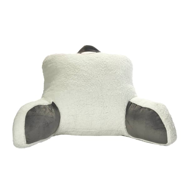 Sutton Place Microfiber Sherpa Bed Rest Pillow Boscov's