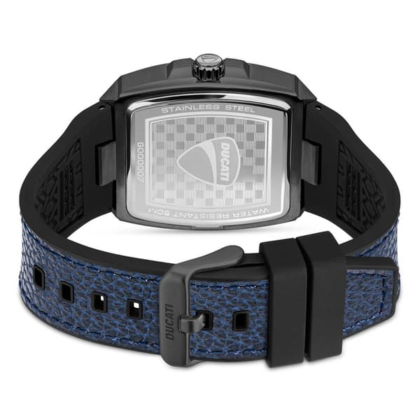 Mens Ducati Corse Dress Sport Leather Strap Watch - DTWGB000070