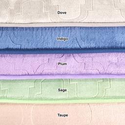 Memory Foam Geometric Bath Rug