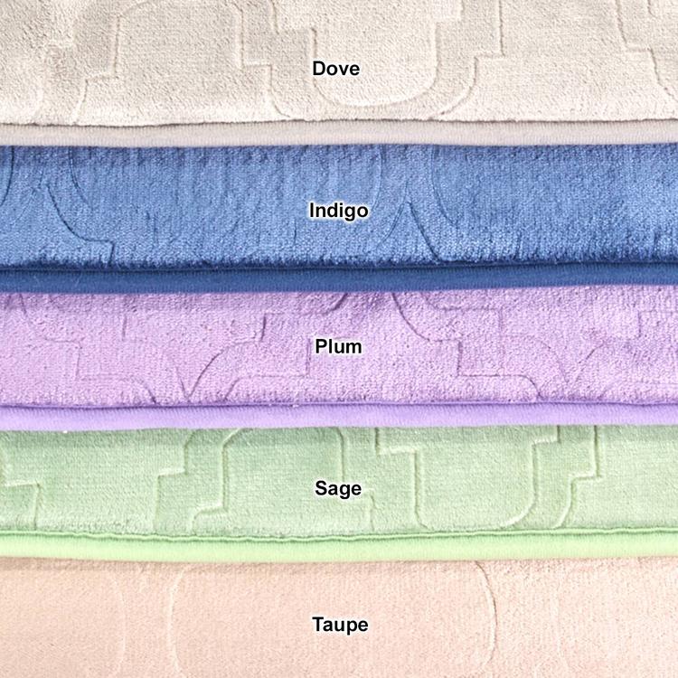 Memory Foam Geometric Bath Rug