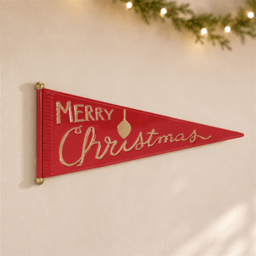 Melrose 25in. Merry Christmas Metal Pennant Wall Sign