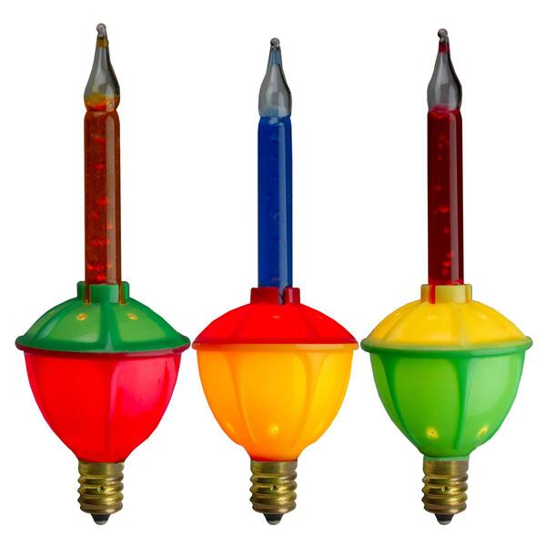 Northlight Seasonal 3pk. C7 Retro Bubble Light Replacement Bulbs - image 