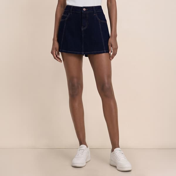 Womens Draper James Denim Five Pocket Skort
