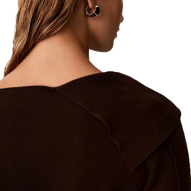 Womens Calvin Klein Long Sleeve Boat Neck Solid Sweater