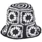 Womens Steve Madden Patchwork Straw Bucket Hat - image 1