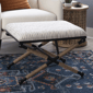 Linon Home Decor Ashburn Campaign Accent Striped Stool - image 10