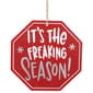 Northlight Seasonal 5in. Octagonal Wooden Sign Christmas Ornament - image 1