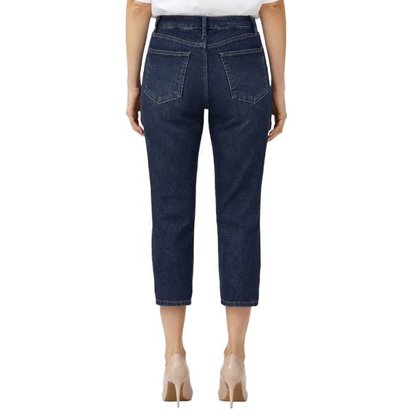 Womens Royalty Split Hem Capri Jeans