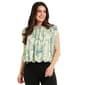 Womens Cocomo Extended Sleeve Bubble Hem Mesh Blouse - image 1