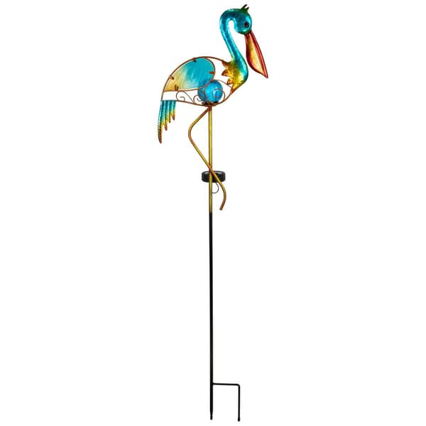 Northlight Seasonal Solar Lighted Pelican Garden Stake - image 
