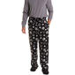 Mens Preswick & Moore(R) Silky Fleece Black Paws Pajama Pants - image 1