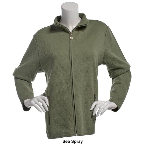 Petite Hasting & Smith Solid Quilted Zip Jacket