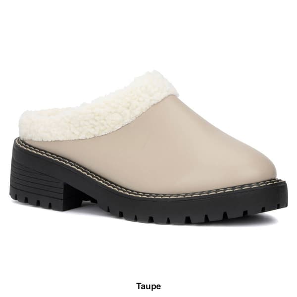 Womens Olivia Miller Marleigh Faux Fur Clogs