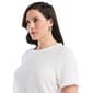 Plus Size Rafaella® Short Sleeve Puckered Ruffle Detail Blouse - image 3
