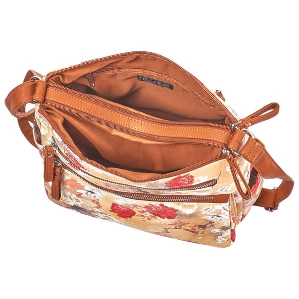 Bueno Multi Zip Camera Washed Hobo - Sand/White