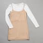Girls &#40;7-16&#41; No Comment 2pc. Long Sleeve Tee w/ Lurex 90s Dress - image 1