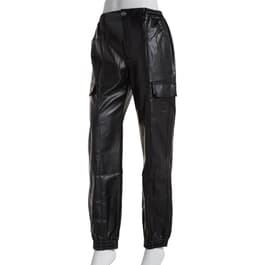 Juniors Love Tree Moto Pleather Jogger Pants