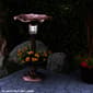 Alpine Solar LED Pesdestal Birdbath w/ Planter - image 3