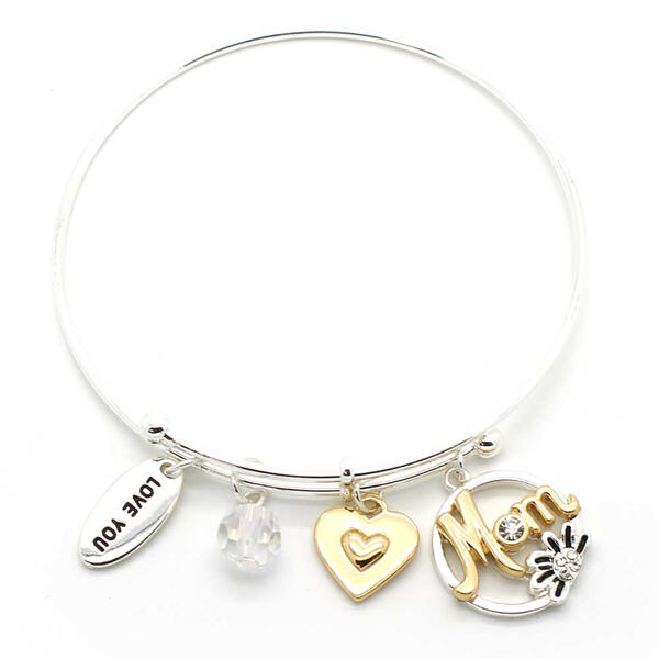 Symbology Two-Tone Mom's Are Special People Charm Bracelet - image 