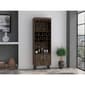 FM FURNITURE Edessa Dark Walnut Bar Cabinet - image 2