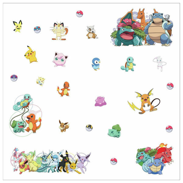 RoomMates(R) Pokemon Characters Peel &amp; Stick Wall Decals - image 