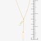 Gold Classics™ Double Bar w/ Heart & Mom Lariat Necklace - image 4
