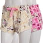 Womens Peanuts(tm) 2pk. Snoopy Coffee Plush Pajama Shorts - image 1