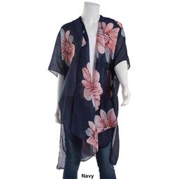 Womens Jessica McClintock Allover Floral Sequin Kimono