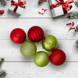 Northlight 100ct. Red & Green 3-Finish Christmas Ball Ornaments