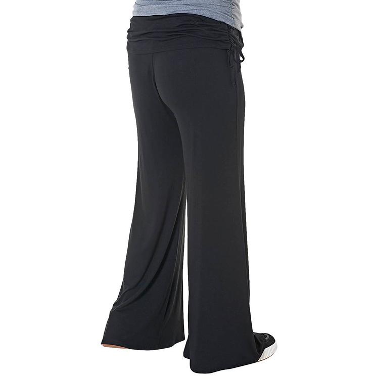 Womens Due Time Fold Over Side Cinch Maternity Palazzo Pants