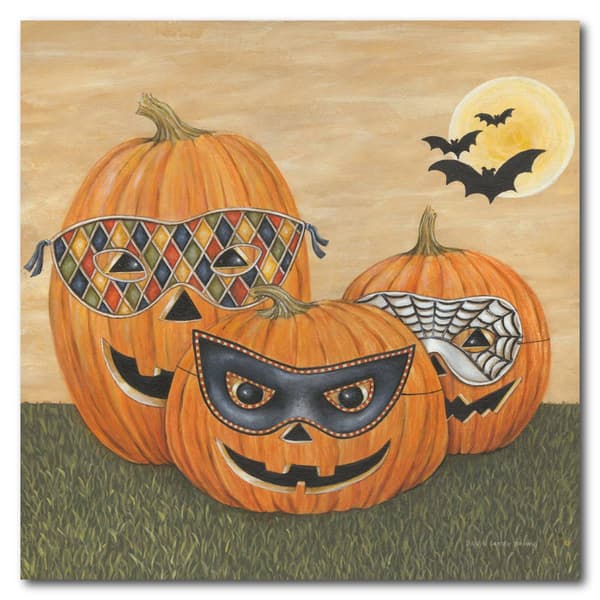 Courtside Market Funny Pumpkins Wall Art - 16x16 - image 