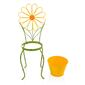 Alpine 24in. Yellow Flower Planter w/ Stand - image 4
